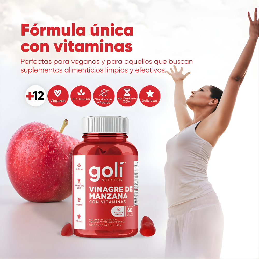 Suplemento Goli Vinagre de Manzana Gomas
