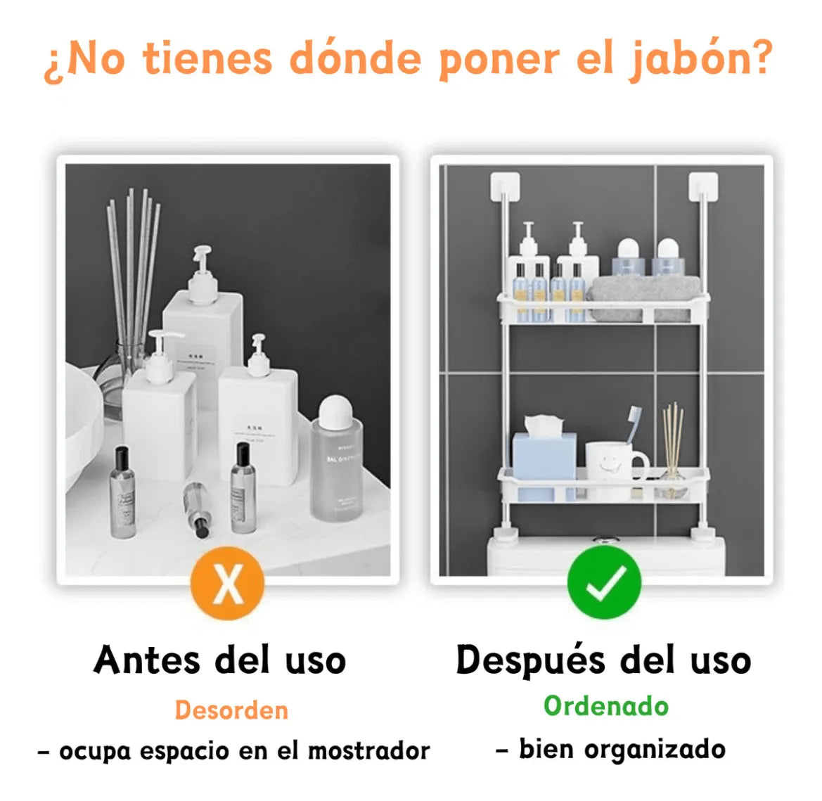 Mueble Organizador De Baño Moderno 3 Est