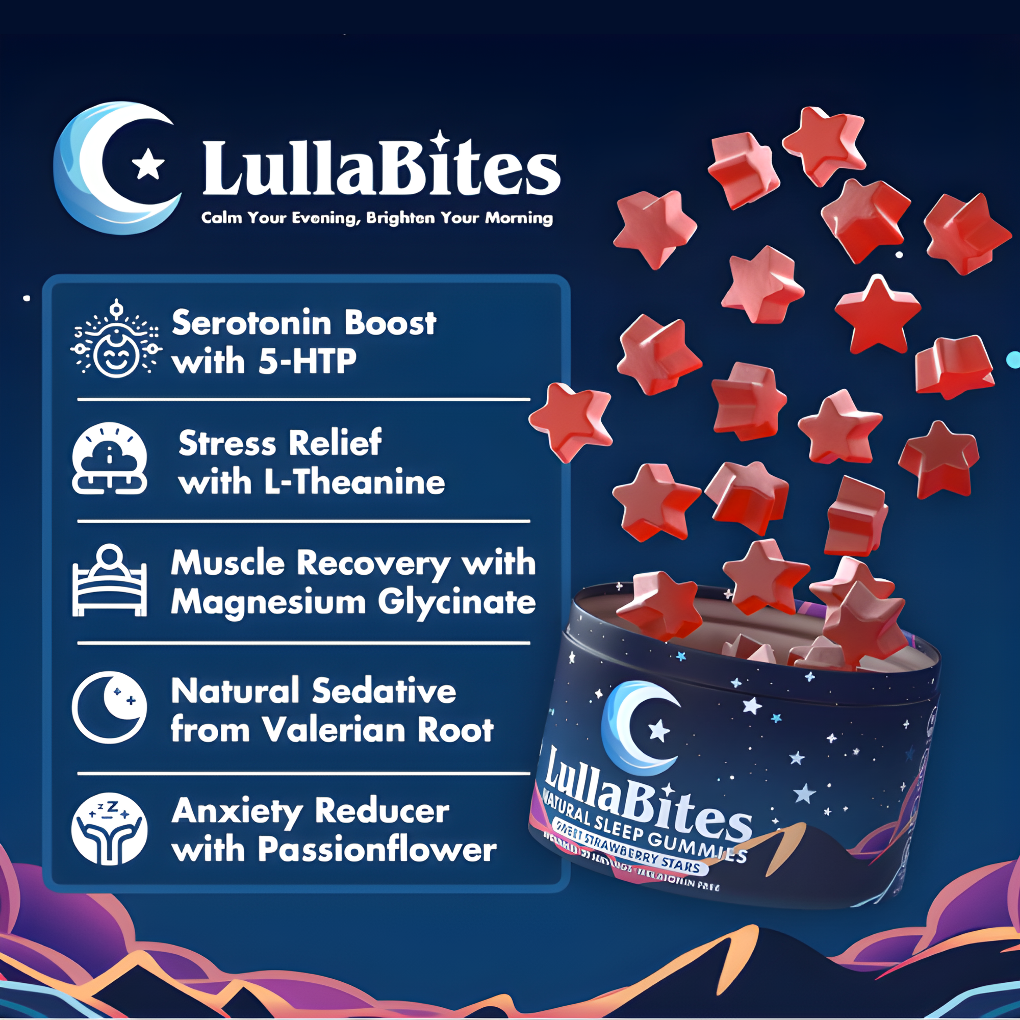 Gomas LullaBites Melatonina Dormir 60 cp