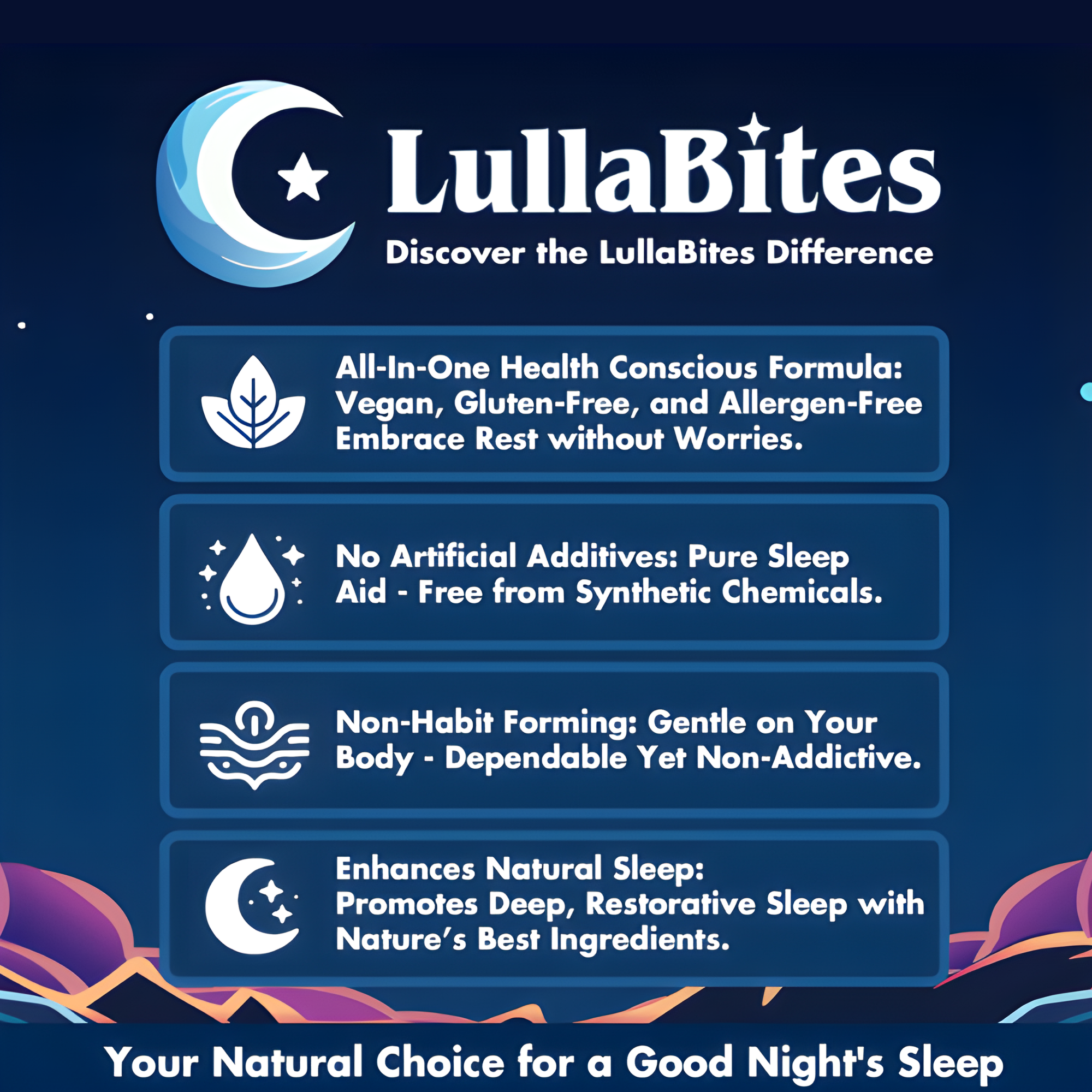 Gomas LullaBites Melatonina Dormir 60 cp
