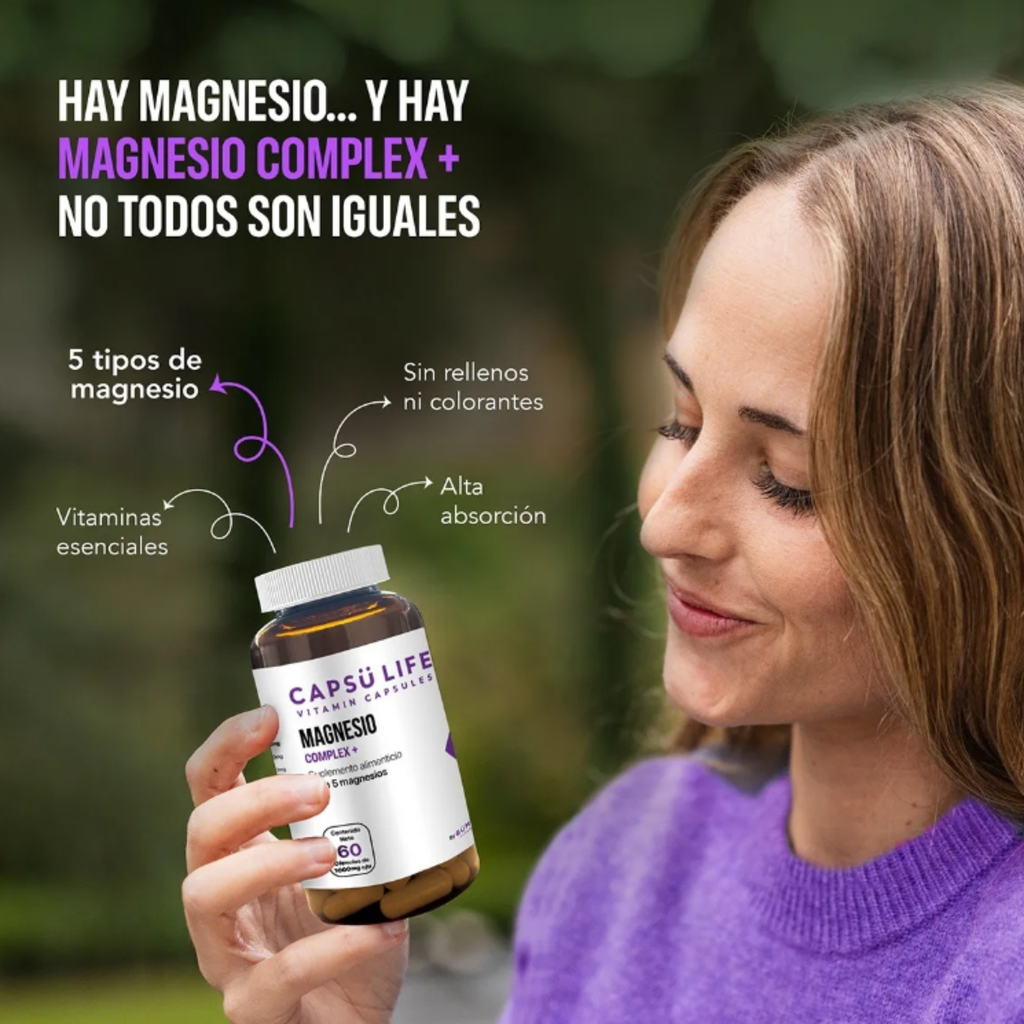 Suplemento Capsu Life Magnesio Complex